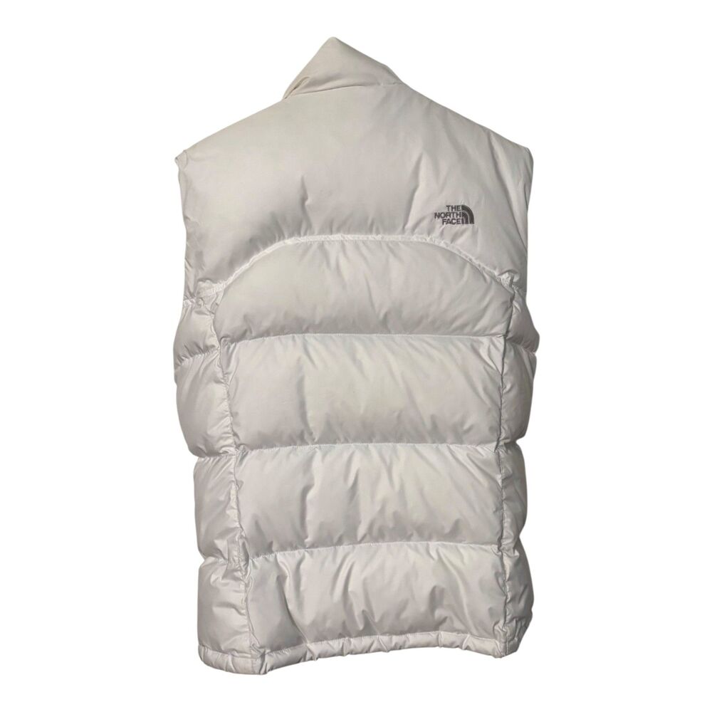 The North Face 550 Down Puffer Vest White Girls XL Youth Goose Down - Picture 2 of 12